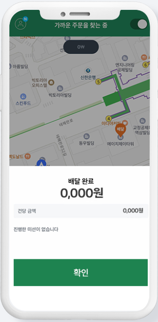 쿠팡이트도보배달