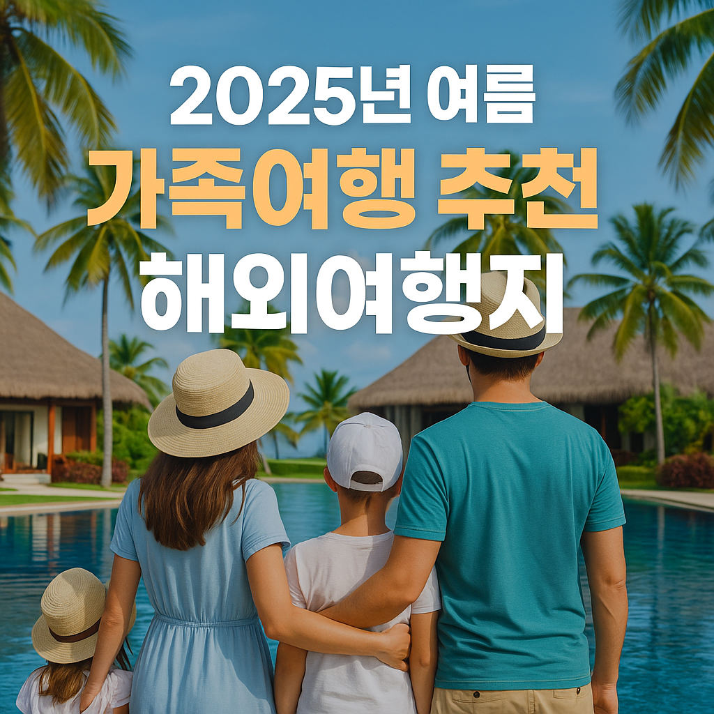 여름휴가 가족여행 추천 해외여행지 BEST 7