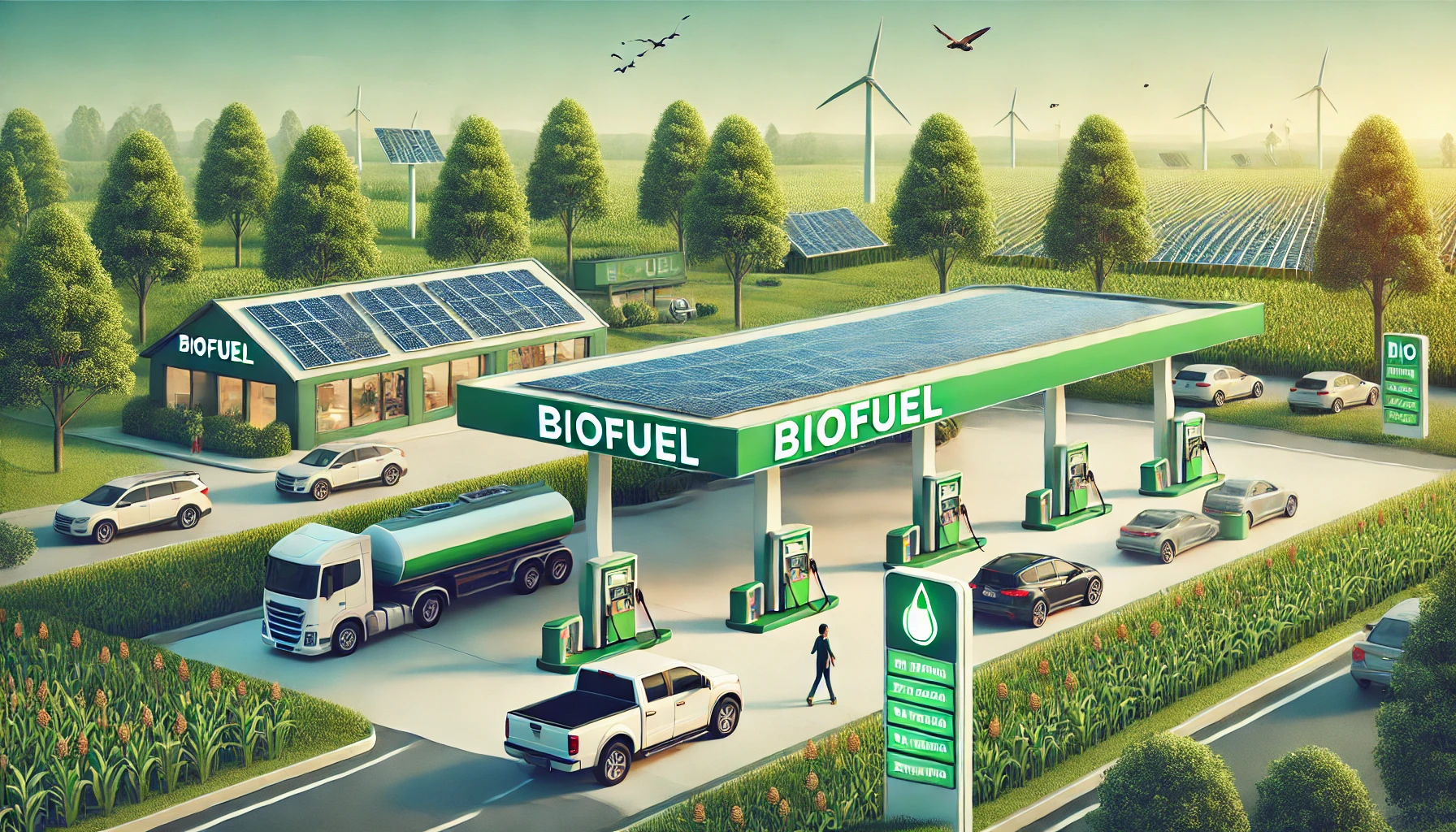 친환경 바이오 연료 주유소
