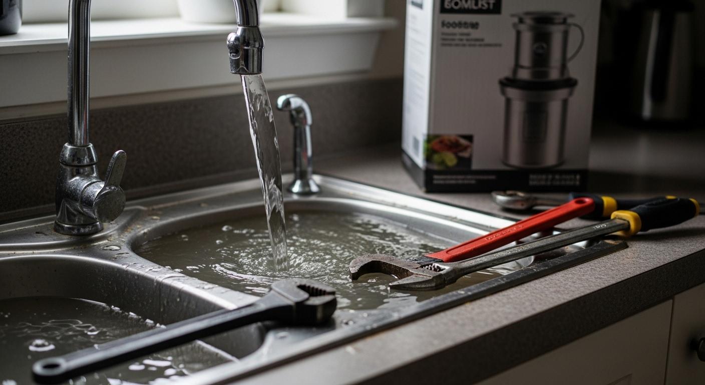 배수 문제 음식물처리기 설치 후기