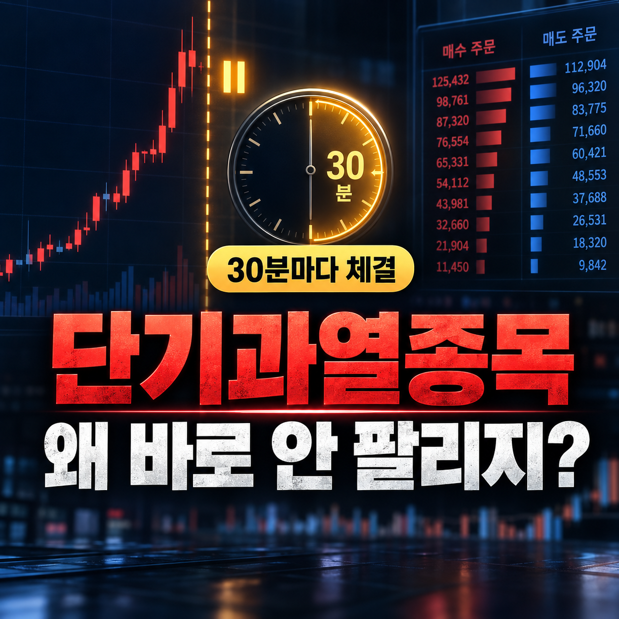 단기과열종목 지정 후 30분마다 체결되는 단일가매매 안내