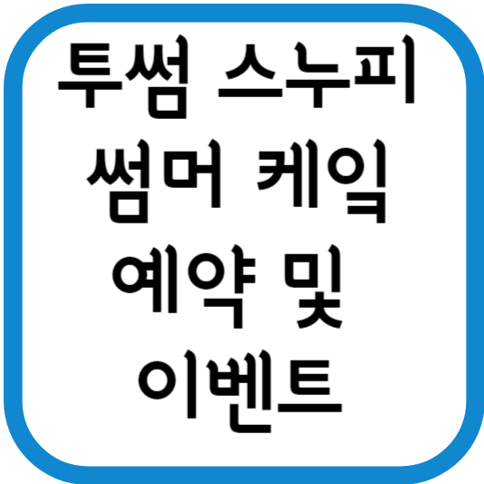 투썸 스누피 썸머 케이크