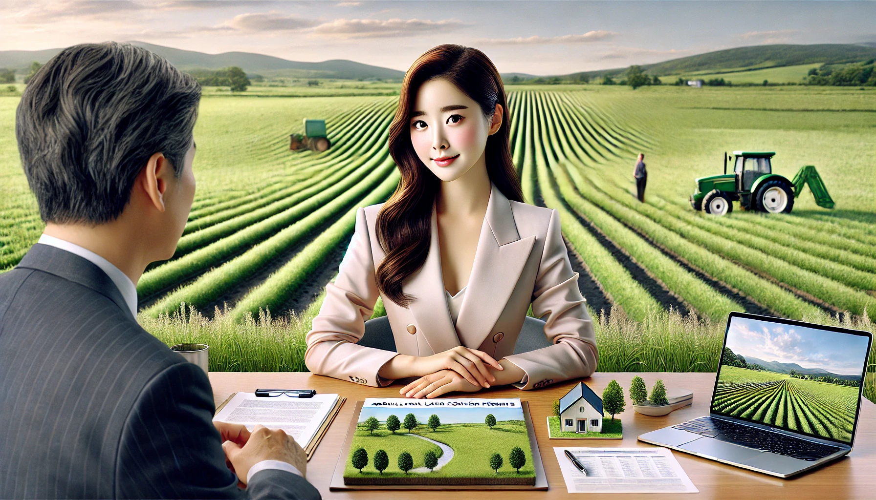 농지전용허가 대상 확인하는 이미지