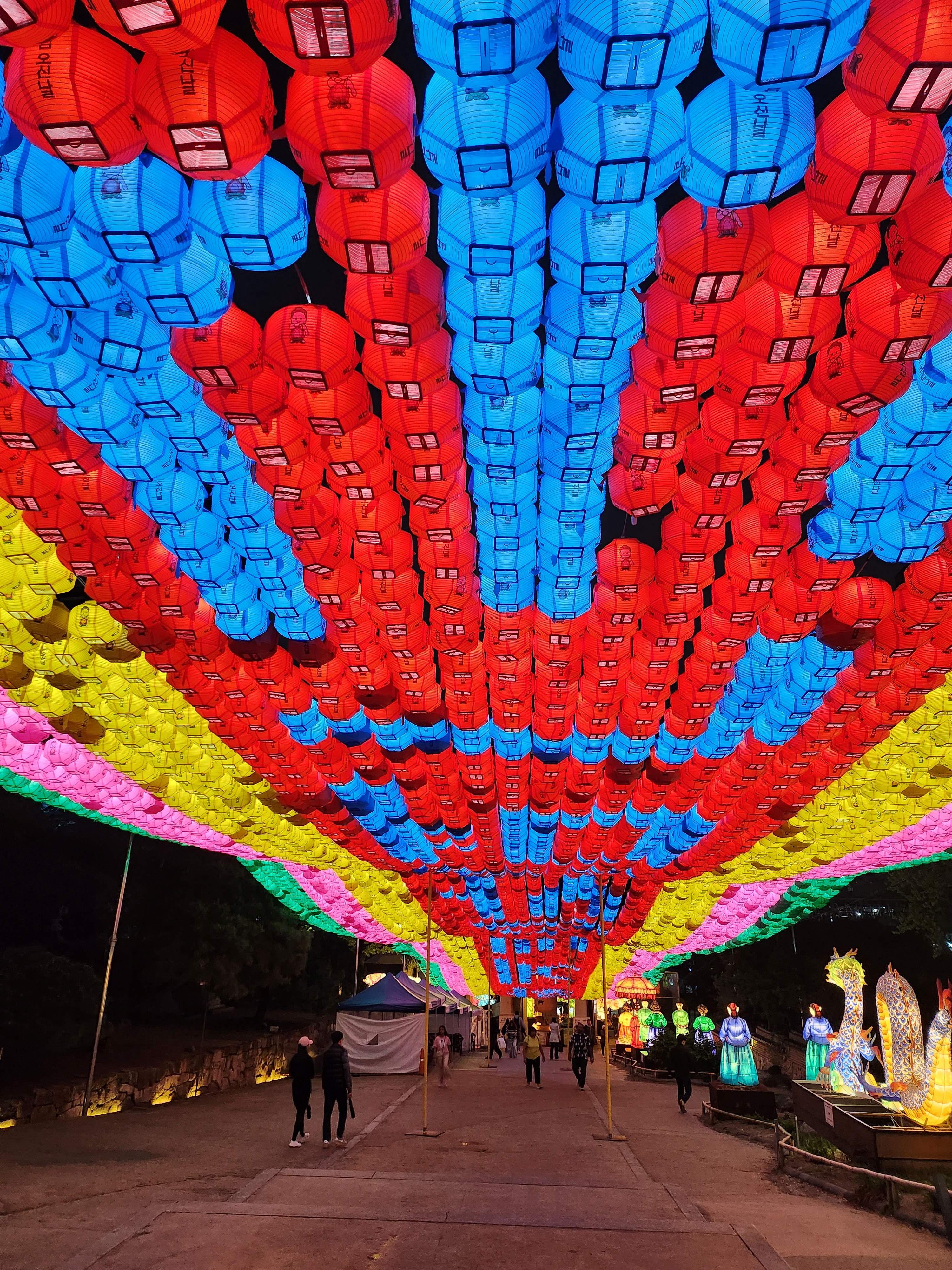 2025. 4. 19. 봉은사 연등제 야경 산책 후기 (겹벚꽃, 라일락, 홍매화 개화상황 포함)