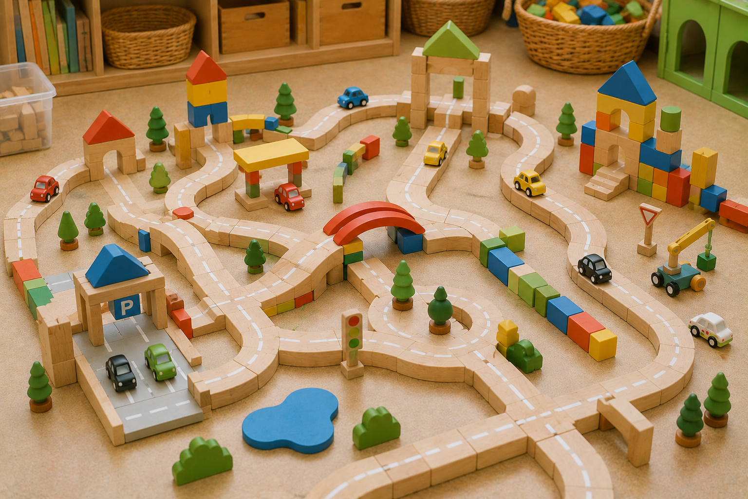 처음보다 훨씬 복잡해진 놀이공간.