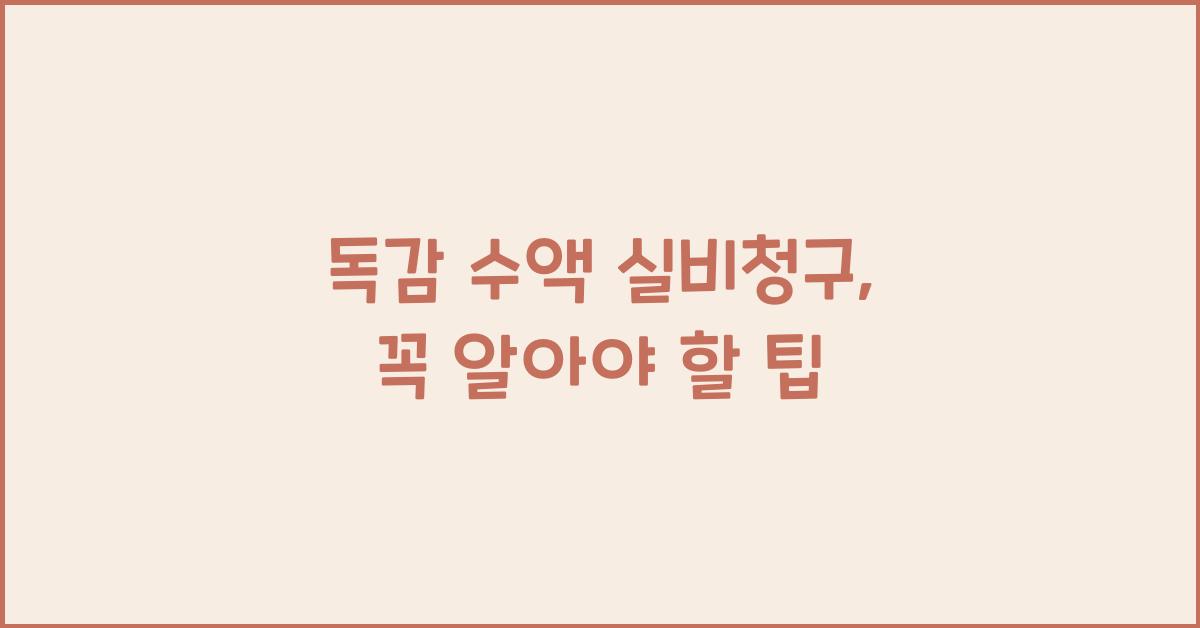 독감 수액 실비청구