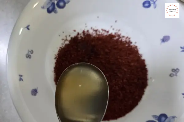 파김치-양념 만들기-매실액 넣기