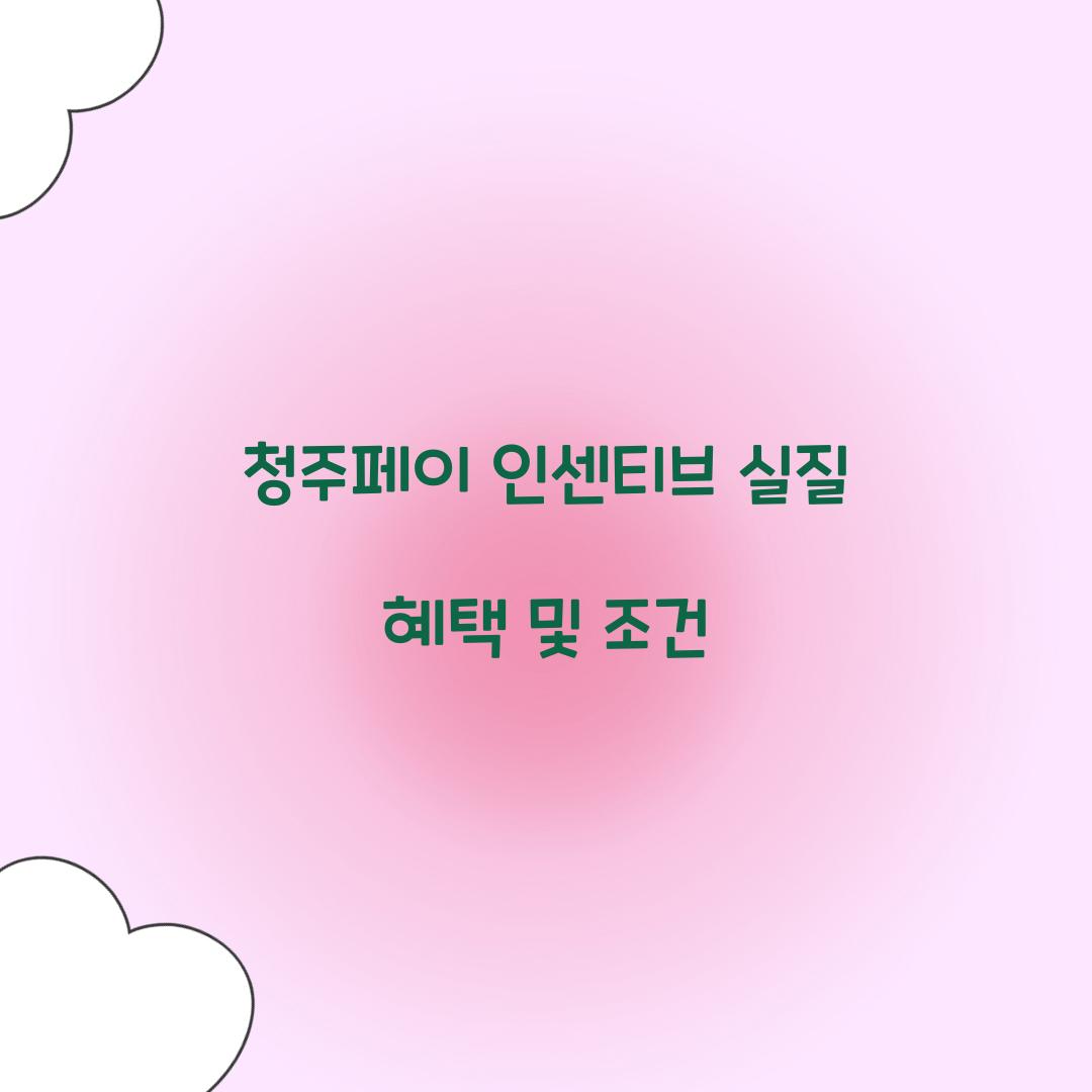 청주페이 인센티브