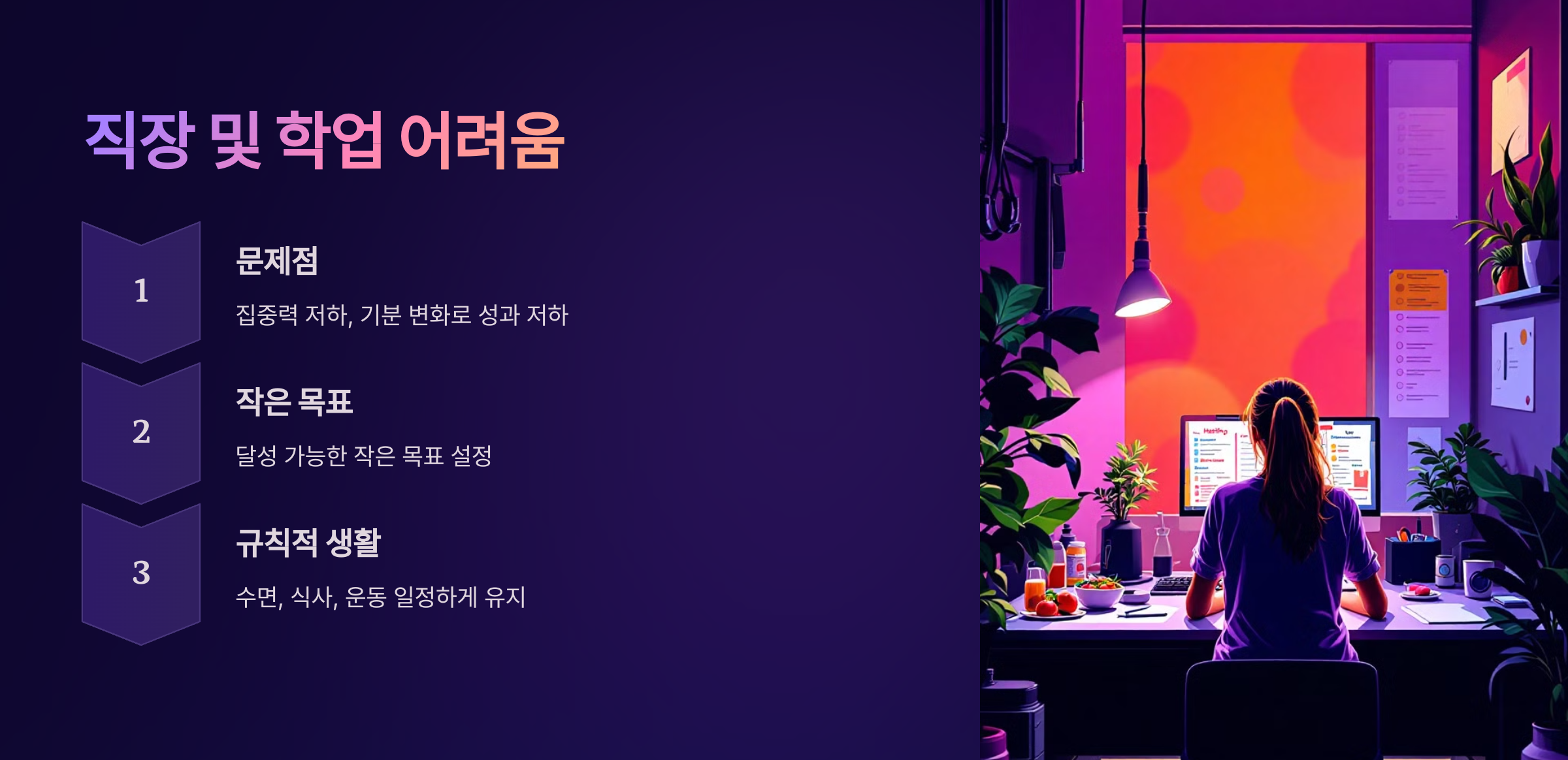 문제점 4. 직장 및 학업에서의 어려움