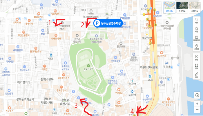 광복로_패션거리_지도