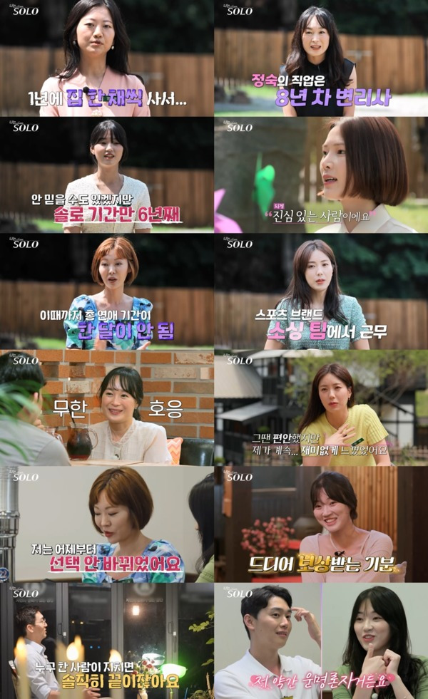 나는 솔로: 사랑을 찾는 솔로들의 진솔한 이야기