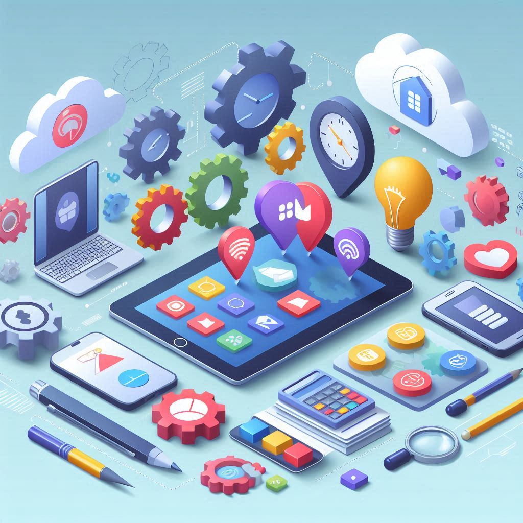 테크놀로지 일러스트 이미지