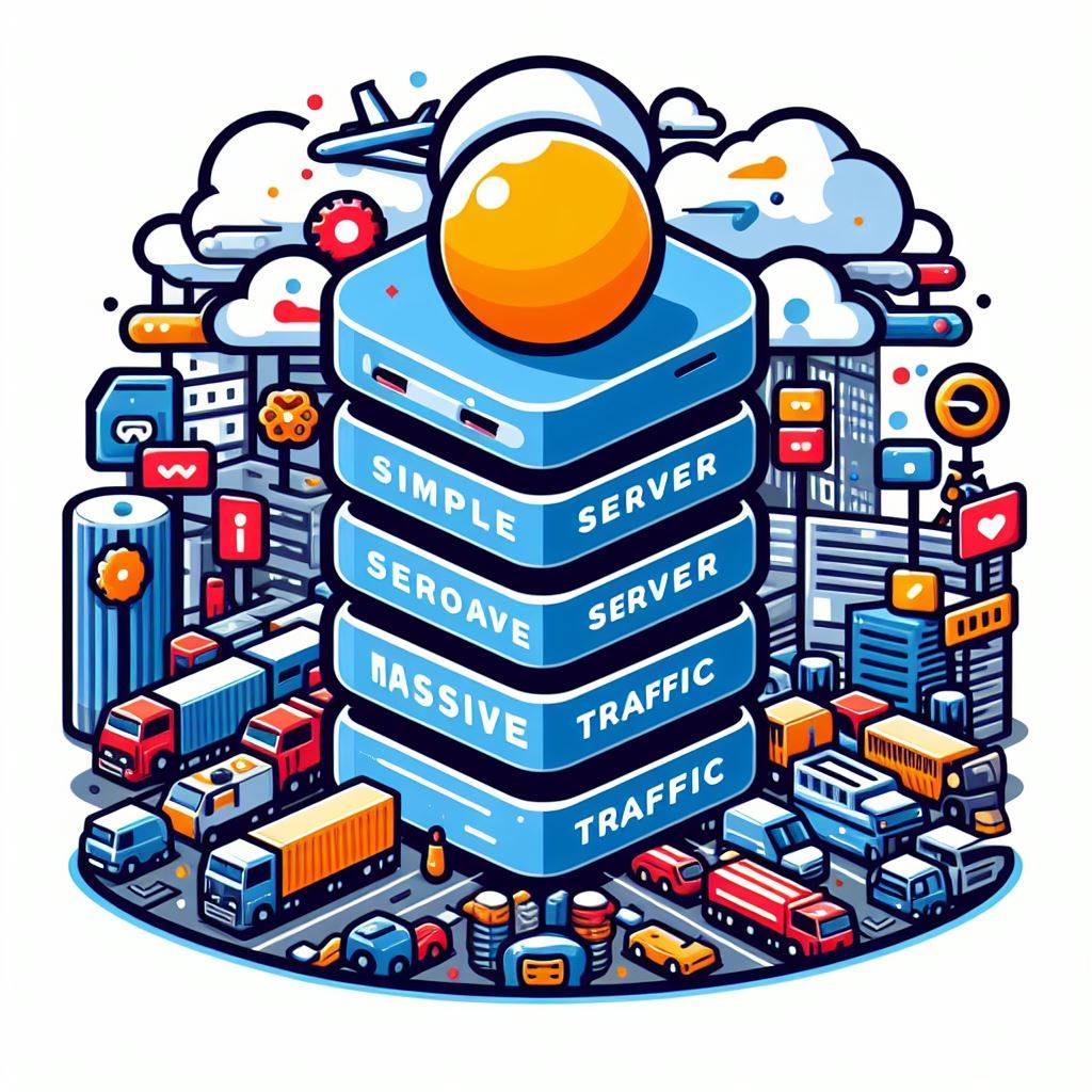 대규모 서버 로고