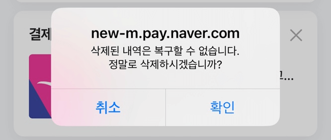 네이버페이 결제내역