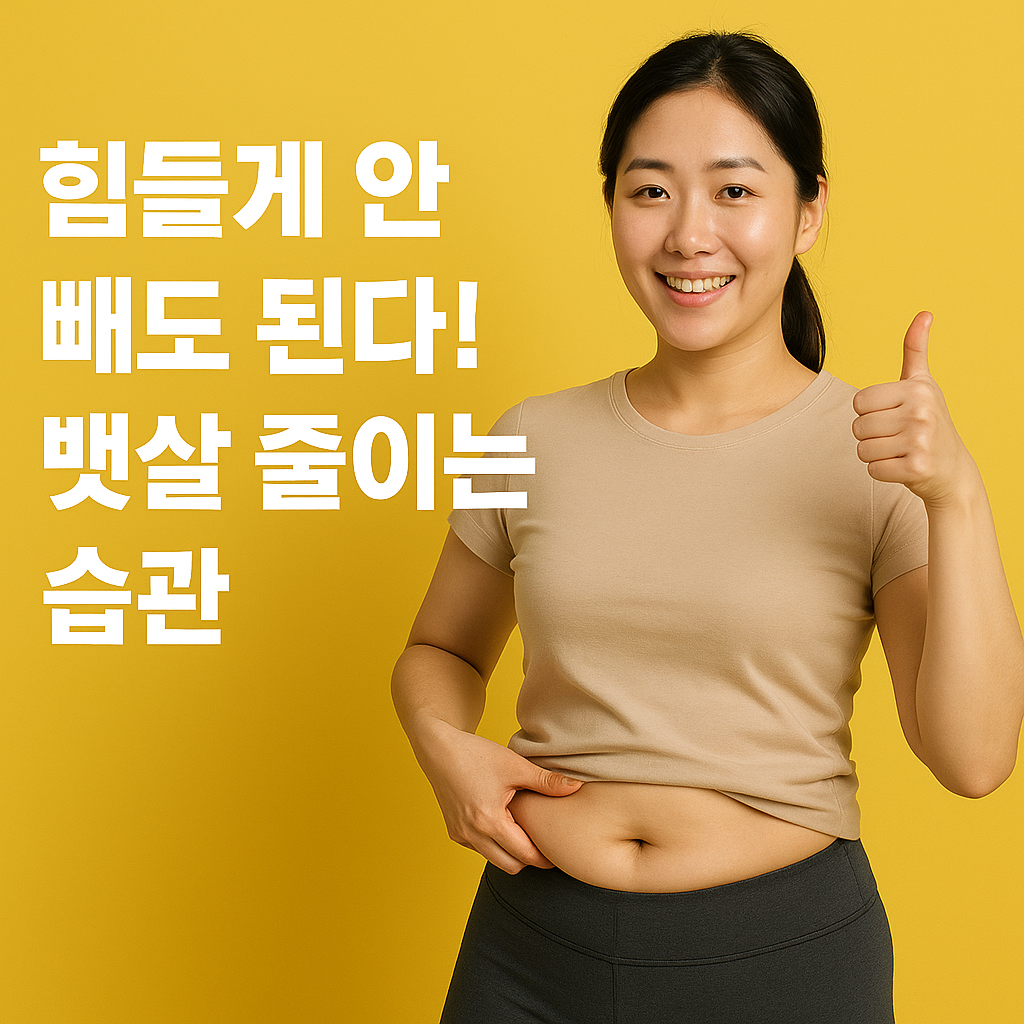 뱃살 줄이는 습관