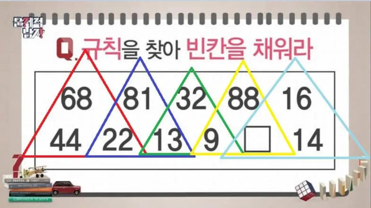 주말에 집에서 할 수 있는 놀이-규칙 찾기 문제 풀기