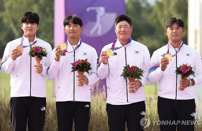 골프 남자 단체전 금메달, 개인전 임성재 선수 은메달