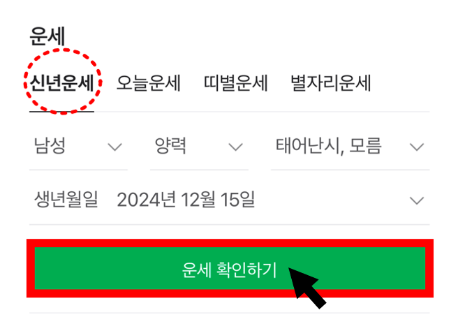 2025 네이버 신년운세 무료운세 바로가기