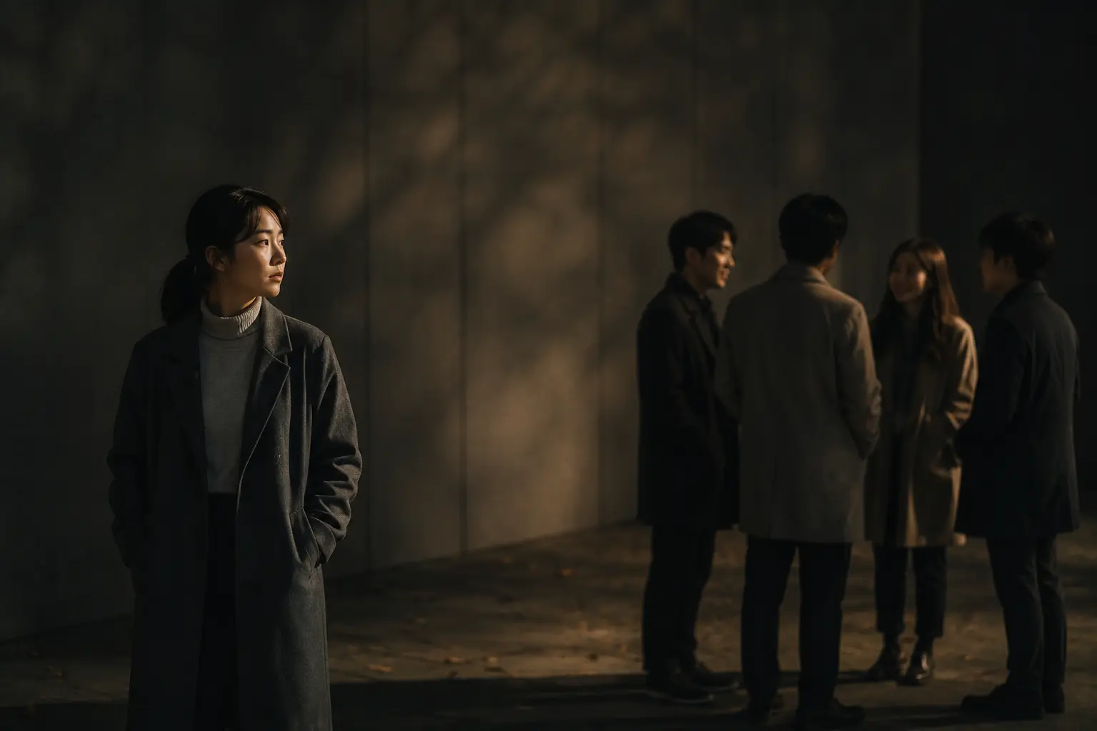 쉽게 마음을 열지 않는 사람을 표현한 심리 이미지