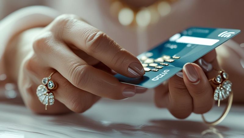 카드로 결제하는 손만 보이는 모습