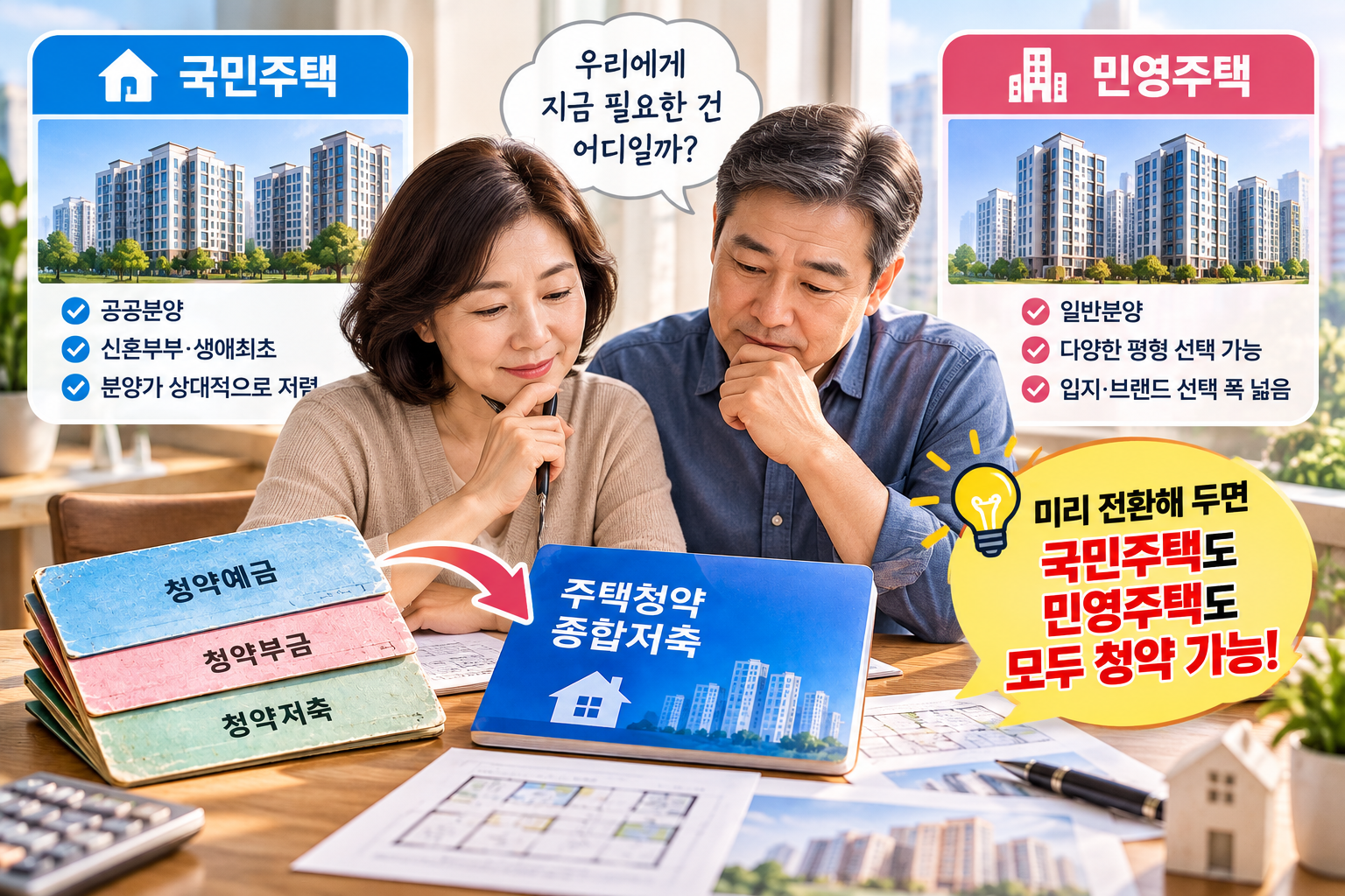 청약예금 청약저축 종합저축 전환 전 확인사항