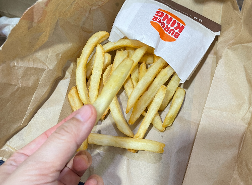 버거킹 메뉴 감자튀김