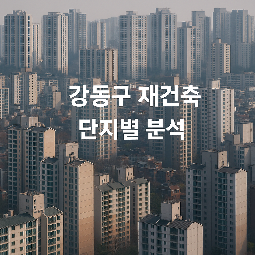 강동구 재건축 단지별 분석