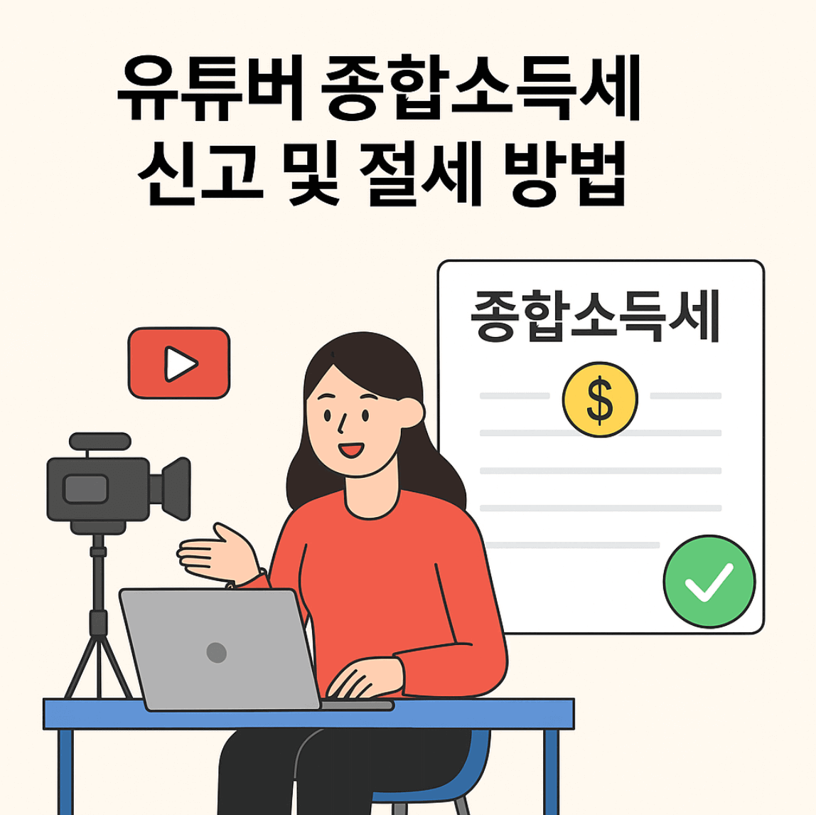 유튜버 종합소득세 신고 및 절세 방법