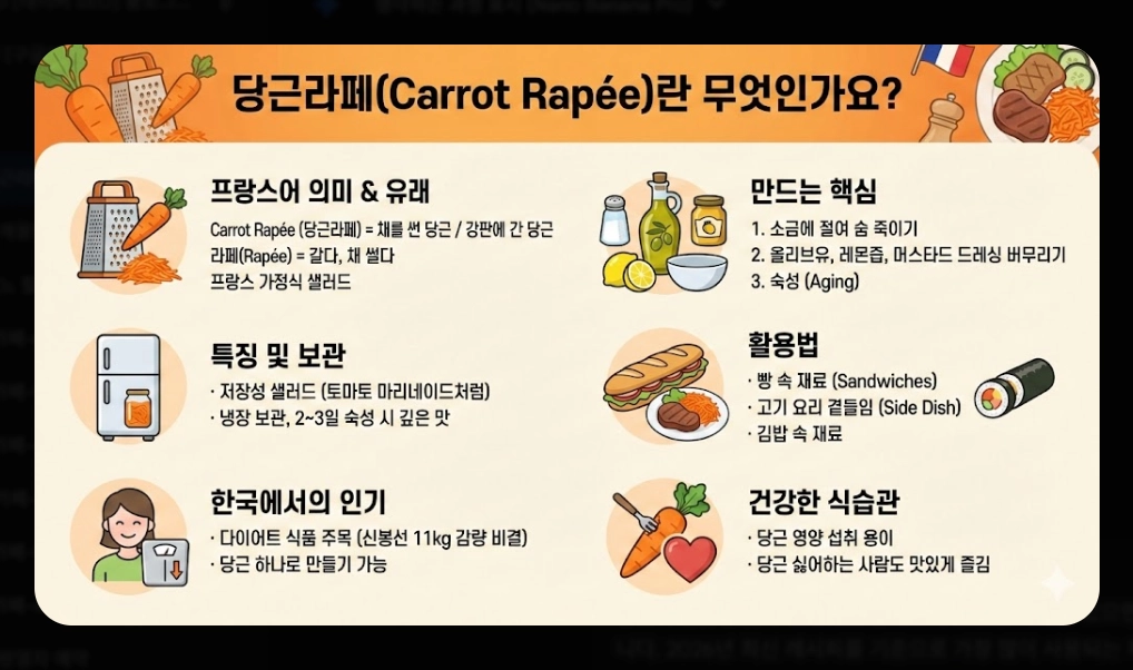당근라페 만들기 [10분 완성 레시피] 숙성 비법 및 건강 활용법 5가지 단계별 가이드
