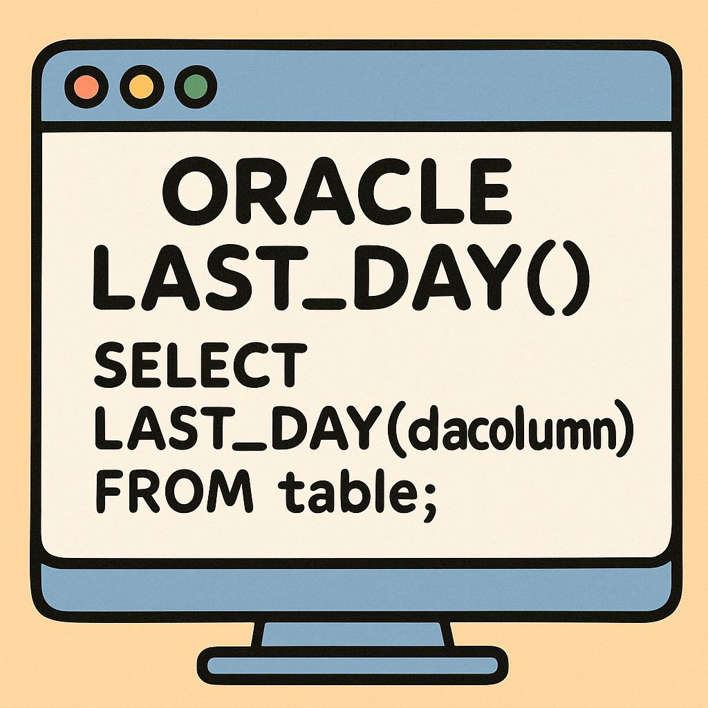 오라클 LAST_DAY() 사용법 정리: 월 마지막 날 자동 계산 방법