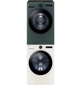 LG 오브제컬렉션 트롬 세탁기건조기세트 FX23ENE-GNG 세탁기 23kg + 건조기 20kg 네이처베이지+네이처그린 방문설치&#44; 네이처 베이지(세탁기)&#44; 네이처 그린(건조기)