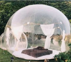 투명 돔 캠핑장