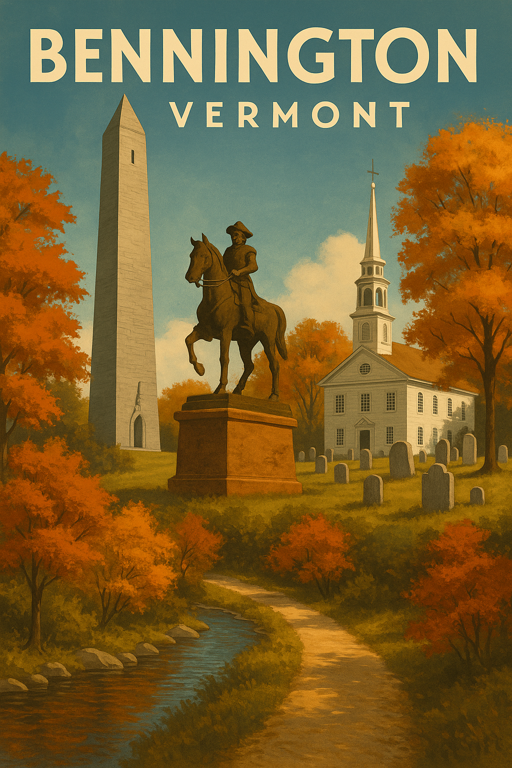 벤닝턴 기념탑의 전경