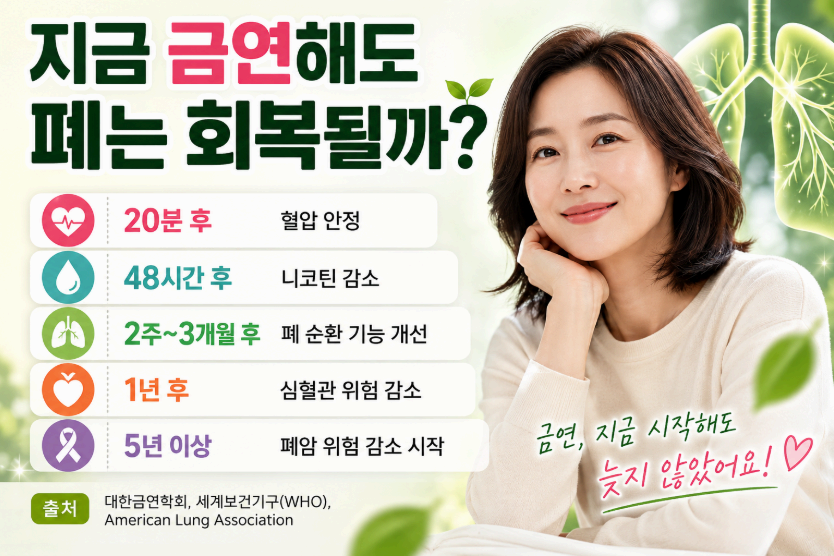 지금 금연해도 폐는 회복될까? 이미지사진