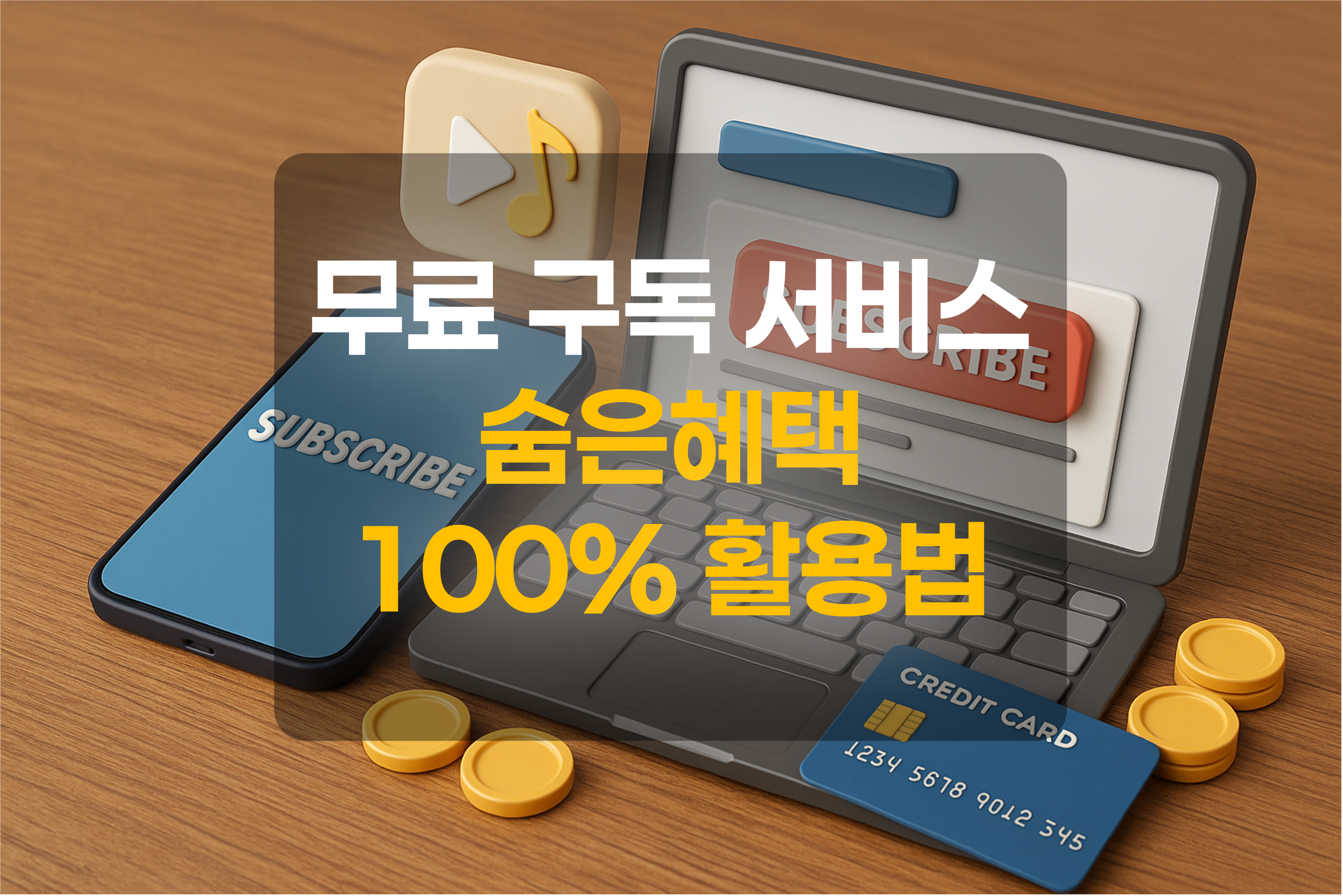 구독 서비스를 표현한 그림