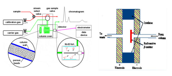 전자포획 검출기 (ECD) 원리