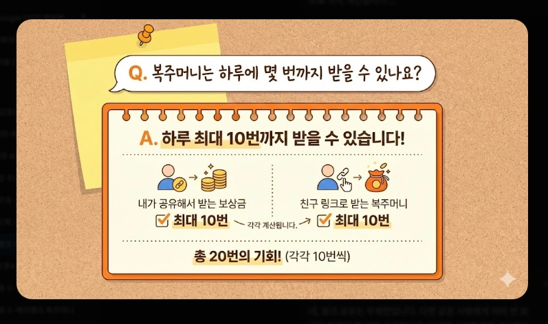 케이뱅크 복주머니 받는 법 [하루 최대 10번] 보상금 지급 조건 및 주의사항 총정리