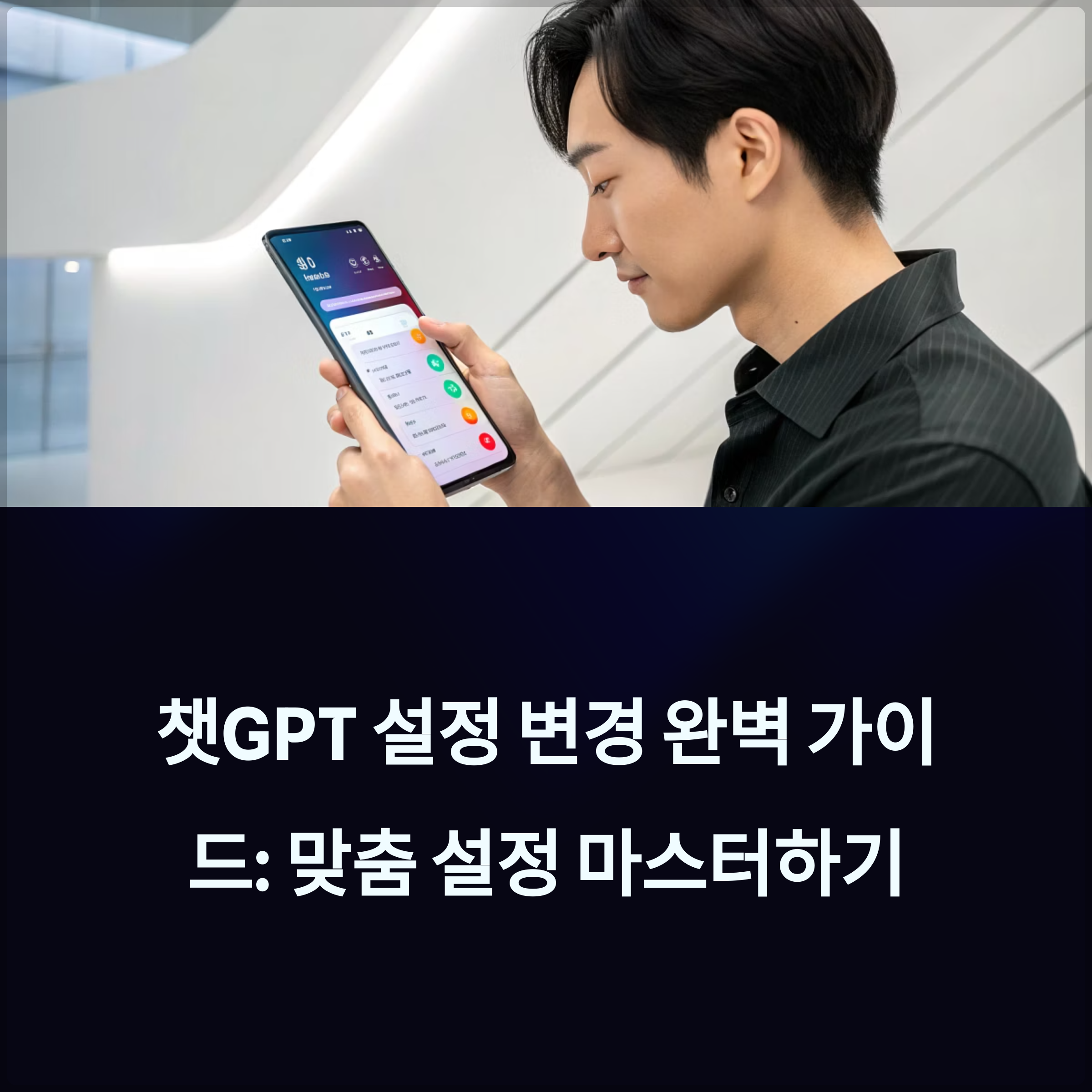 챗GPT 설정 변경 완벽 가이드: 맞춤 설정부터 다크모드, 메모리, 음성, 단축키, 모델 변경까지 한번에 마스터하기 썸네일 이미지