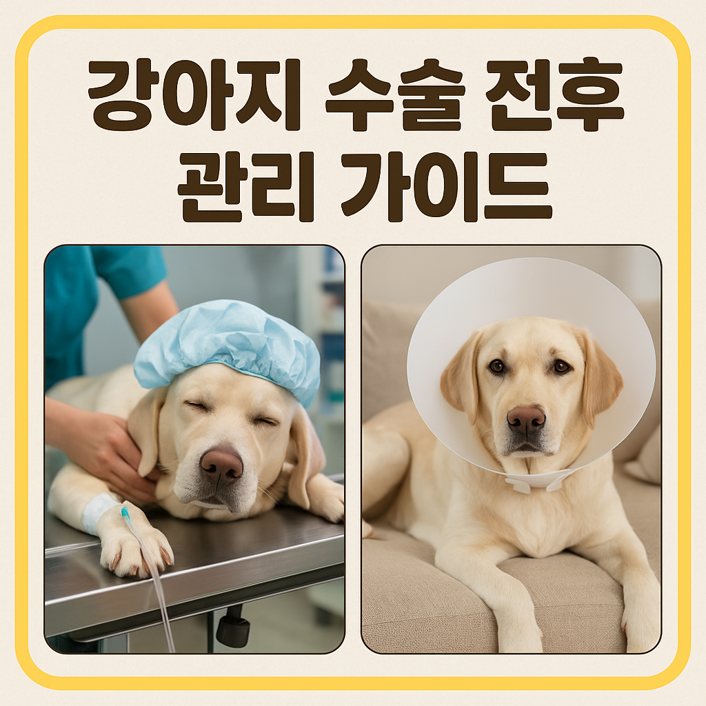 강아지 수술 전후 관리 가이드