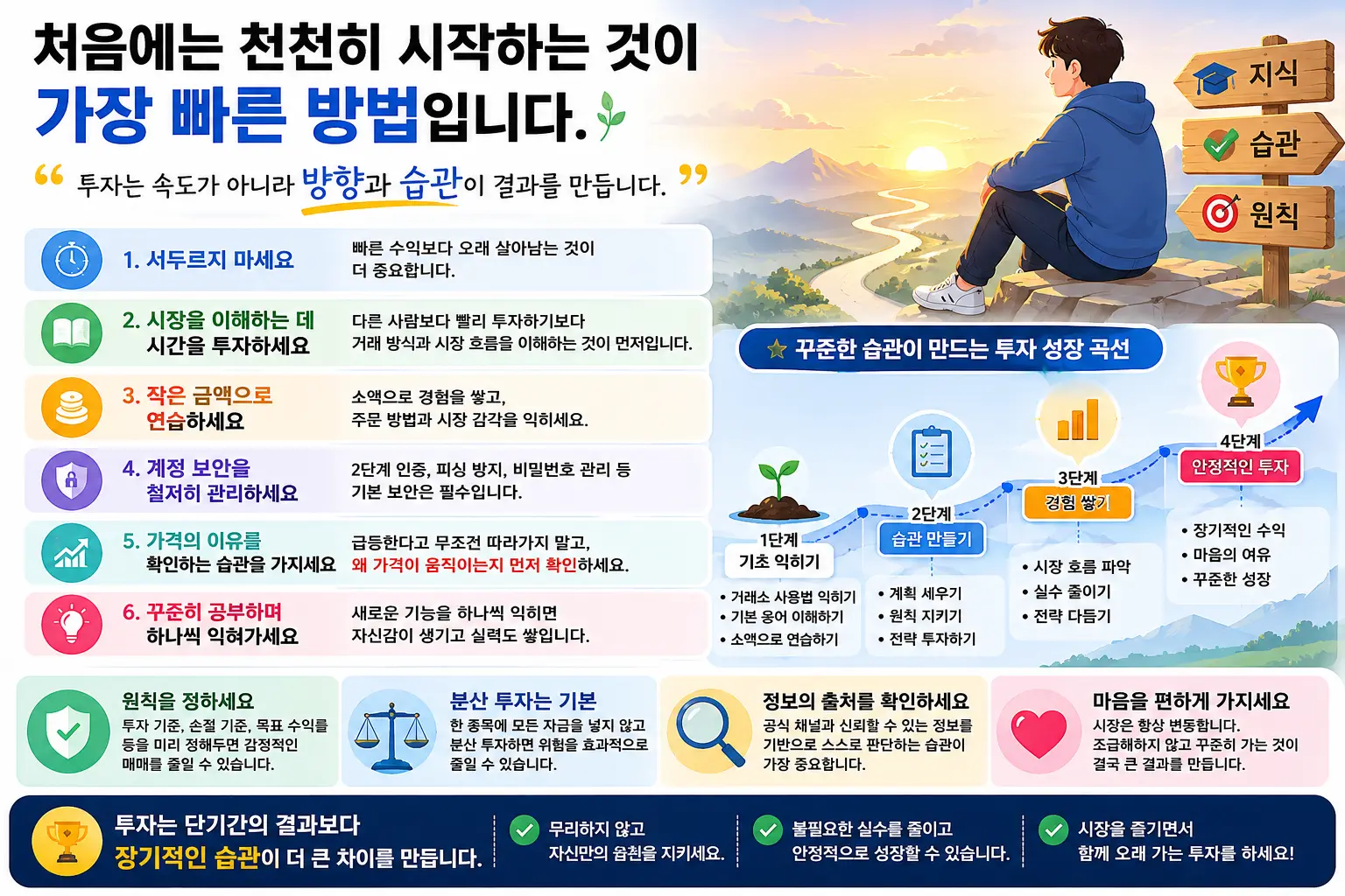 처음에는 천천히 시작하는 것이 가장 빠른 방법입니다.