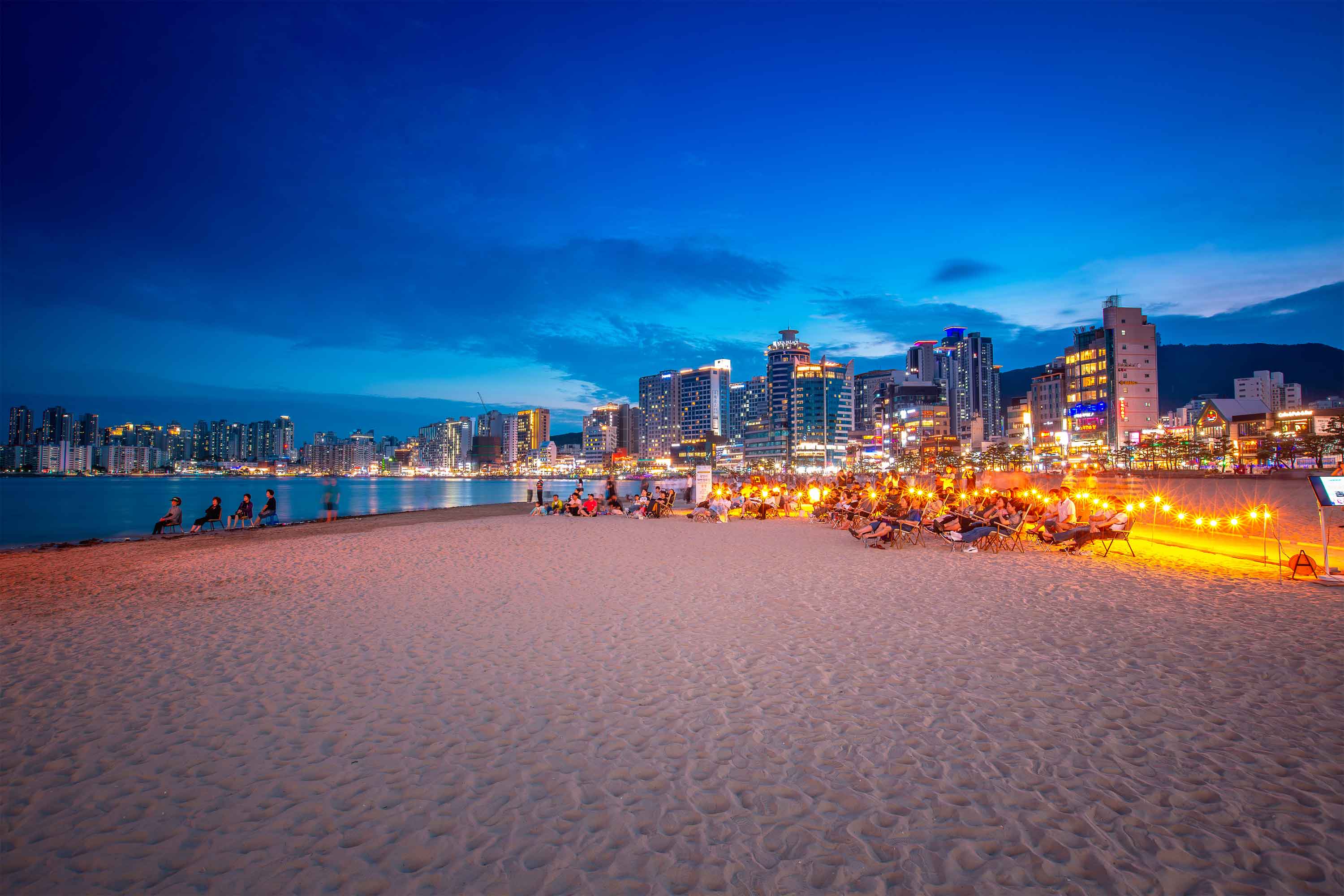 광안리 해변 일몰 산책 & 야경 카페