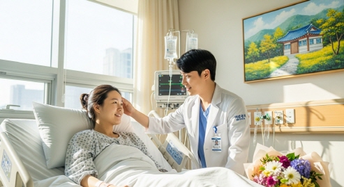 코로나19 입원 환자 모습