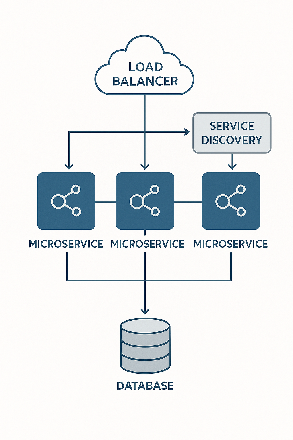 루아 분산 시스템 아키텍처 다이어그램 - 마이크로서비스와 로드밸런서 구조도