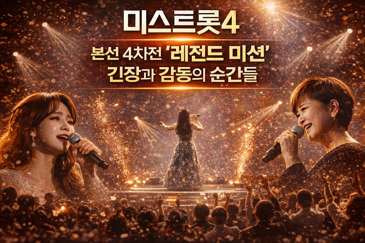 본선 4차전 '레전드 미션' 긴장과 감동의 순간들 (AI 직접 제작)