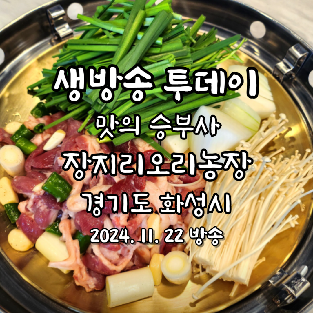 생방송 투데이 맛의 승부사 장지리 오리농장