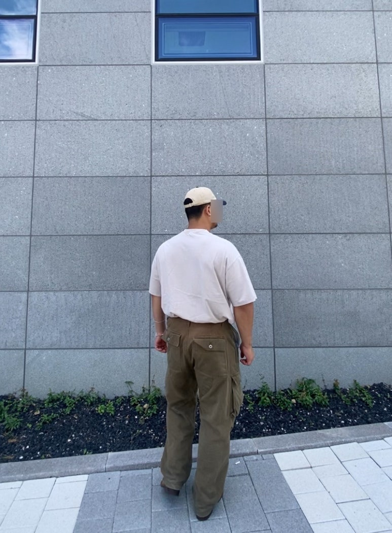 데일리룩('26. 9. 5.)곤니치와봉쥬르 빈티지 워싱투톤 볼캡, 스탠다드에러 피그먼트 티셔츠, 프리즘웍스 카고팬츠, 레드윙 아이언레인저 스웨이드 8083 호손 뮬스키너, 케이엔드