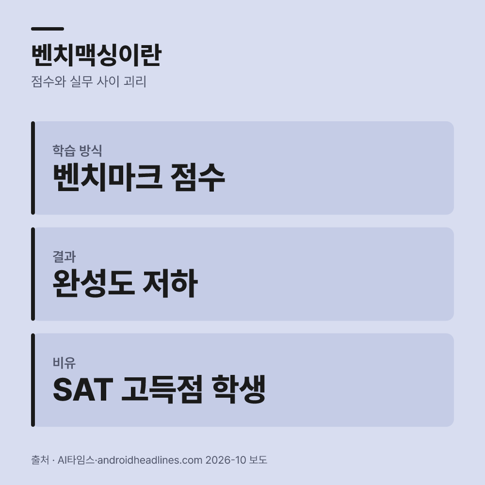 벤치맥싱 관행이 초래한 원인은 무엇인가?