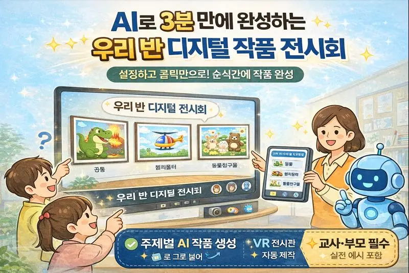 AI로 만들어보는 '우리 반 디지털 작품 전시회'