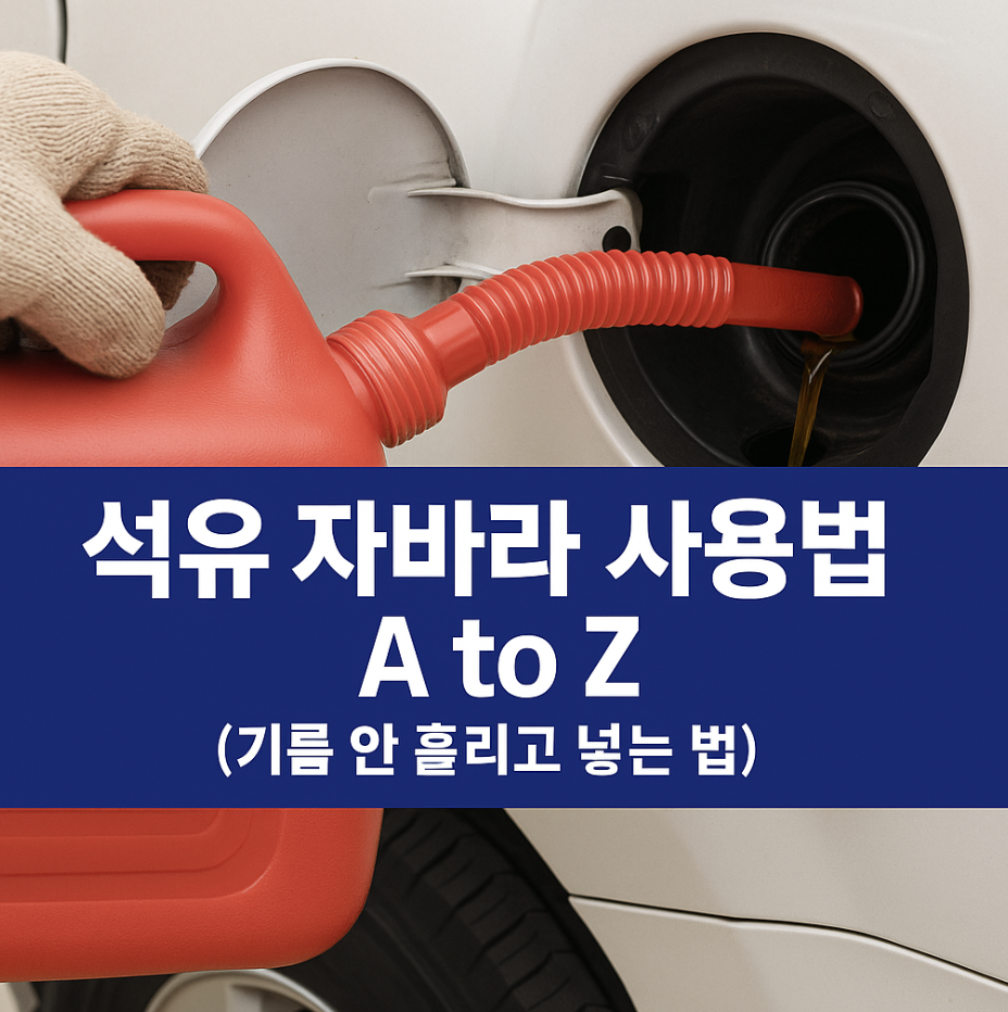 석유 자바라 사용법 A to Z (기름 안 흘리고 넣는 법)