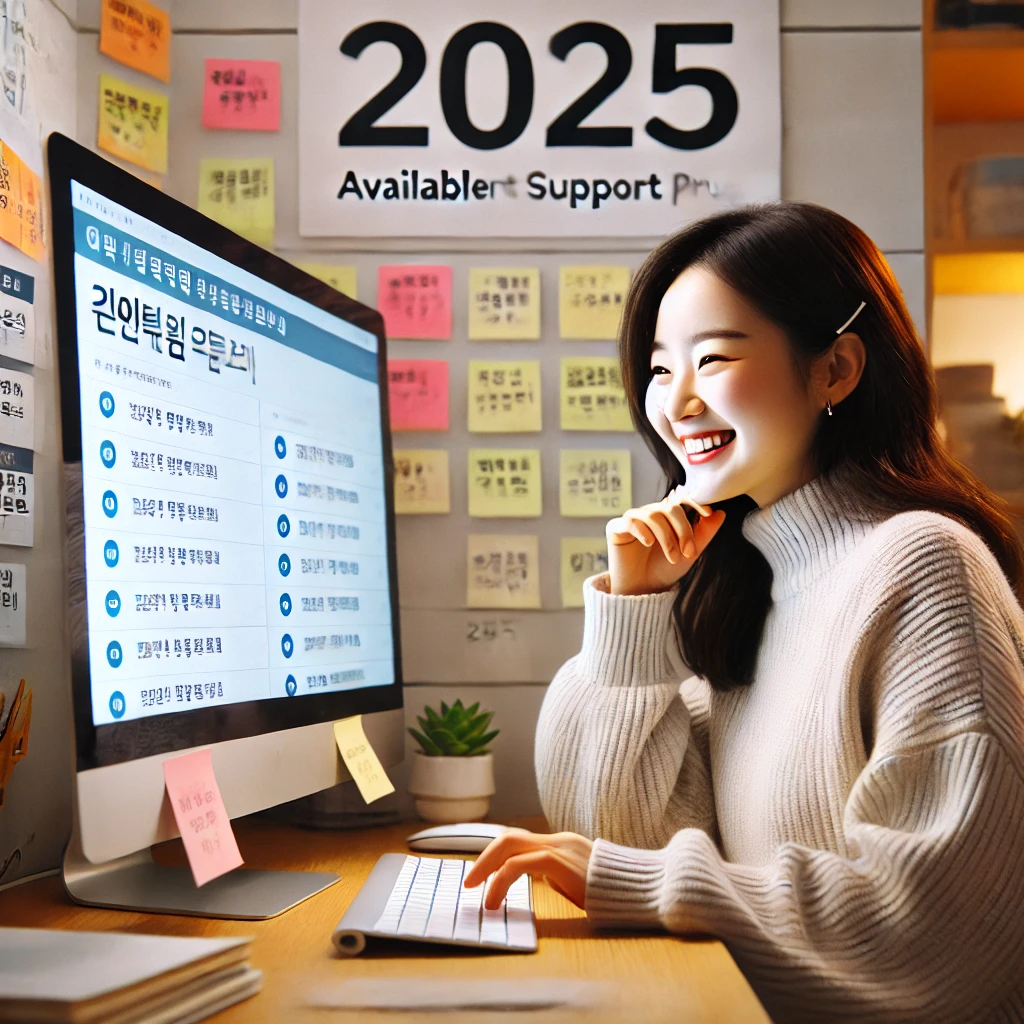 2025년 정부 지원금 쉽게 찾는 방법